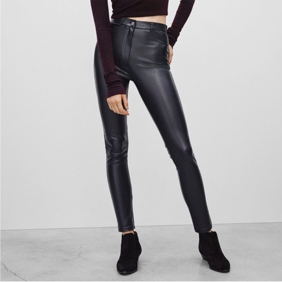 Aritzia Faux Leather Pants Size 4 - Picture 1 of 3